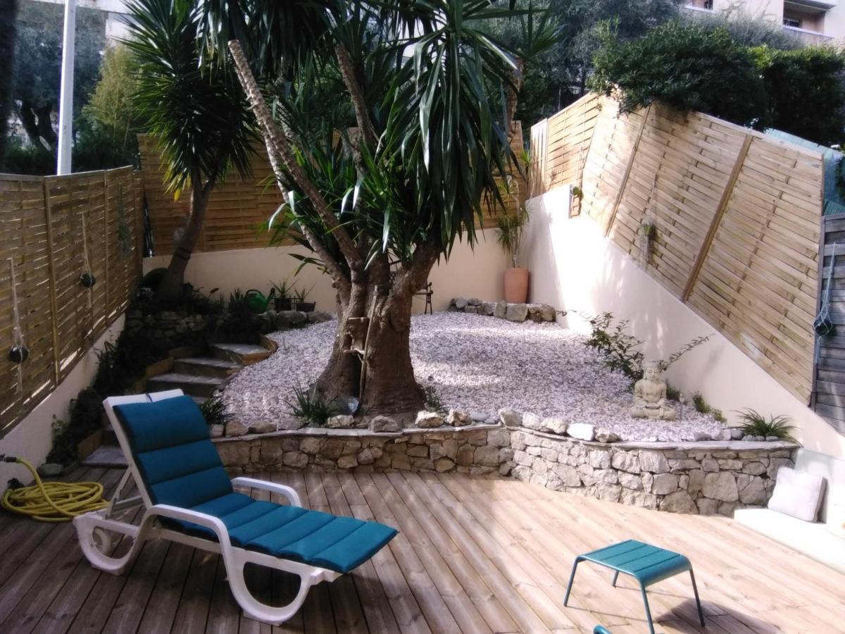 Nice- Gairaut - Jardin Prive- Grand F1 Lumineux-Piscine Collective Eksteriør billede