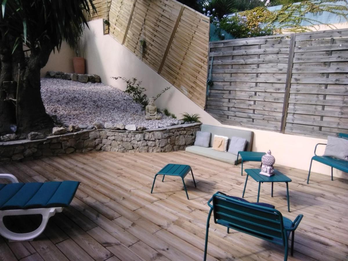 Nice- Gairaut - Jardin Prive- Grand F1 Lumineux-Piscine Collective Eksteriør billede